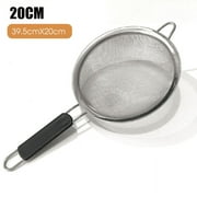 Totowood- 8 Large Mesh Strainer, Stainless Steel, Mesh Sifter with Insulated Handle, Rice, Coffee & Tea Strainer