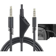 Totowood Replacement for Astro A40 Cord, A10 Headset Cable Braided Wire, 6.5 Feet/2.0 M Volume Control Cable Compatible with Astro A40TR/A40/A10 Gaming Headsets Cord