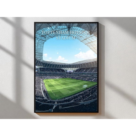 Tottenham Hotspur Stadium Spurs Fc Minimalist Football Modern Sports Home Accent Spurs Portrait Decor Unframed Paper Print