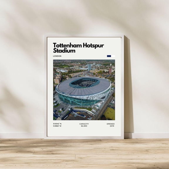 Tottenham Hotspur Stadium Spurs Football Club Stadium Print, Unframed Poster