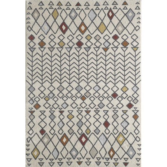 Totti Loops Cream/Multicolor 5x7 Southwestern Rug