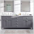 thumbnail image 1 of Totti Artemis 72 Inch Grey Transitional Double Sink Bathroom Vanity, 1 of 7