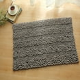 thumbnail image 1 of Totti Havana Dark Gray Microfiber Chenille 20" x 30" Bathroom Mat, 1 of 3