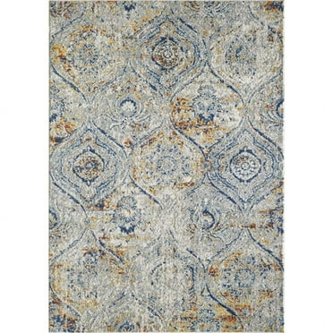Totti Loops 2' x 8' Rectangular Polypropylene Oriental Rug in Cream/Multicolor