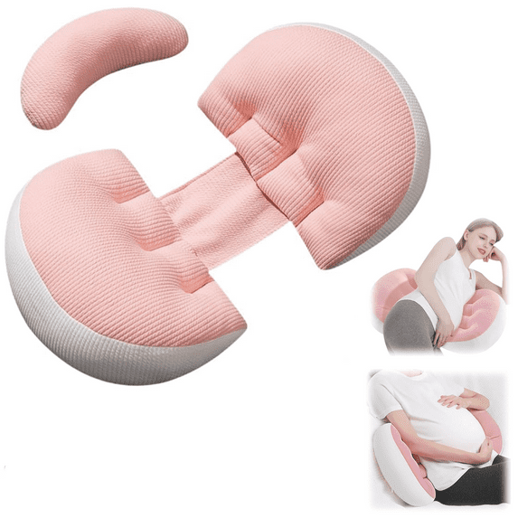Tottlebee Pregnancy Pillow for Sleeping - Portable Memory Foam Maternity Pillow, Support & Comfort, Machine Washable