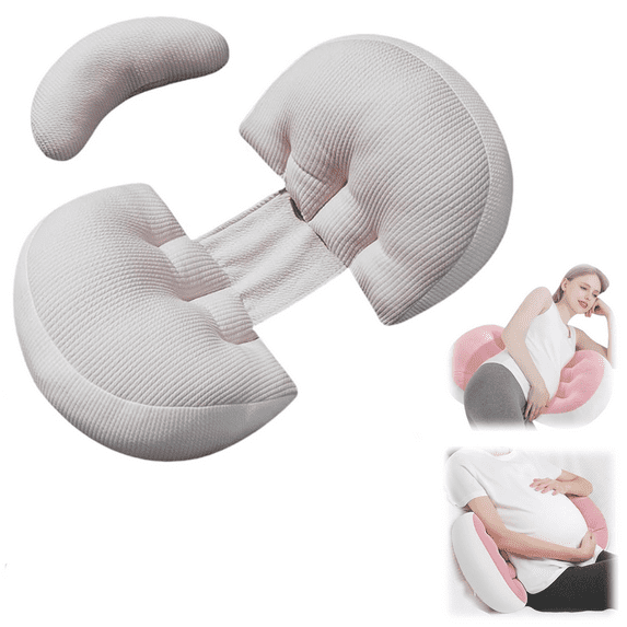 Tottlebee Pregnancy Pillow for Sleeping - Portable Memory Foam Maternity Pillow, Support & Comfort, Machine Washable