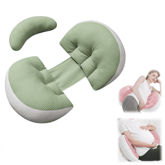 Tottlebee Pregnancy Pillow for Sleeping - Portable Memory Foam Maternity Pillow, Support & Comfort, Machine Washable