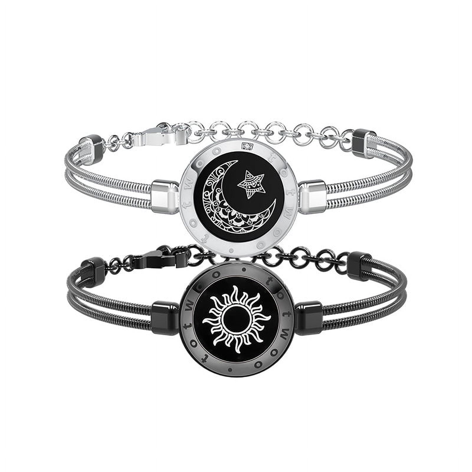 Buy Adjustable Magnetic Couples Bracelet Set Sun/moon Bracelet / Lovers  Gift / Stainless Steel Sun Moon Ball Magnetic Couple Bracelet Online in  India - Etsy