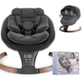 thumbnail image 1 of TouHeart Electric Baby Swing for Infant,5-Speed Sway & Vibration, Remote Control,10 Lullabies,Black, 1 of 10