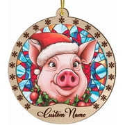 Touber 2025 Christmas Ornament, Pig Christmas Ornaments, Pig Ornaments for Christmas, Christmas Tree Ornaments, Holiday Decor qRIVe6 Pig-s128