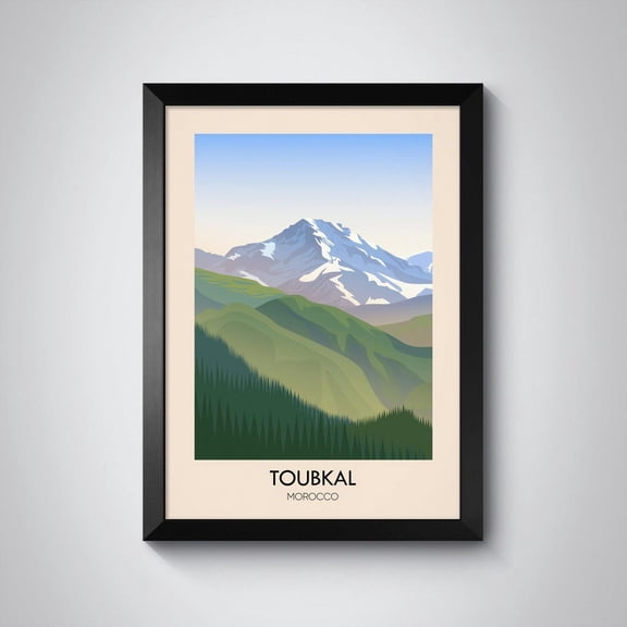 Toubkal Morocco Atlas Mountains Marrakesh Home Decor Unframed Paper Print