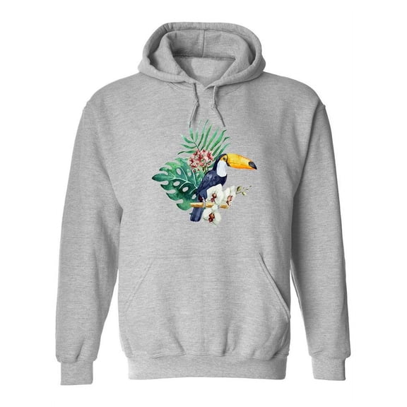 Toucan And Leaves Hoodie Women -Image by Shutterstock, Female 5X-Large