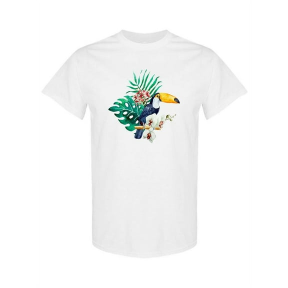 Toucan And Leaves T-Shirt Women -Image by Shutterstock, Female Medium