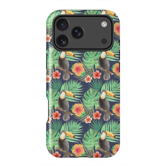 Toucan Bird in a Jungle Tropical Wildlife Art iPhone Case for iPhone 17 16 15 14 13 12 11 Pro Max