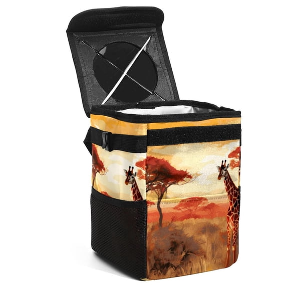 Toucan Car Trash Bin: Foldable with Lid, Leak-Proof, Hanging Storage Bag - Mini Trash Can, Garbage Can for Car