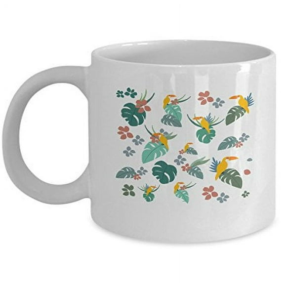 Toucan 11 oz Coffee Mug - Unique Pet-Themed Design White Ceramic Gift