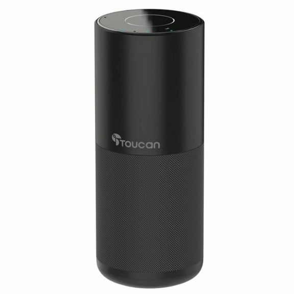 Toucan Conference Speaker with 4 Built-in Echo-Canceling Microphone - Black