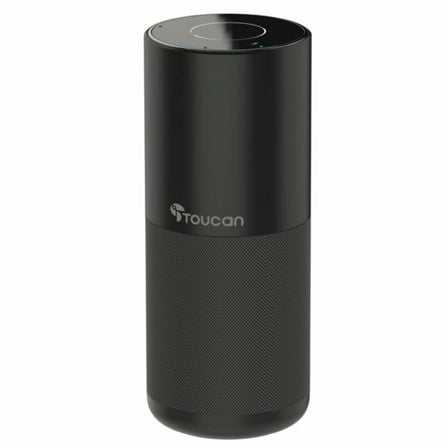 Toucan Conference Speaker with 4 Built-in Echo-Canceling Microphone - Black