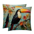 thumbnail image 1 of Toucan Covers Throw Pillow Set - 2 Pack Throw Pillow Inserts Included - Unique Patterns - 16x16, 18x18, 20x20 Inches for Home Decor - Throw Pillow - Decorative Pillows, 1 of 6