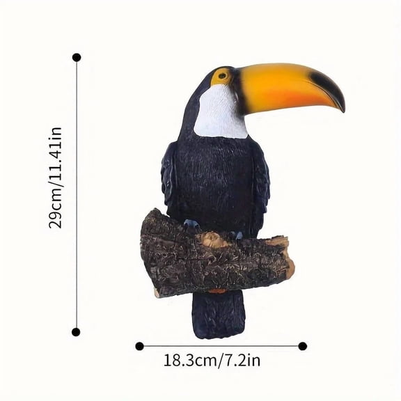 Toucan Garden Statue for Indoor & Outdoor Decor Color: Yellow Toucan
