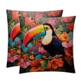 thumbnail image 1 of Toucan Luxurious Velvet Throw Pillow Inserts with Unique Patterns - Set of 2 (16x16, 18x18, 20x20 Inches) for Bed, Chair Pillow Covers for Any Occasion, 1 of 6