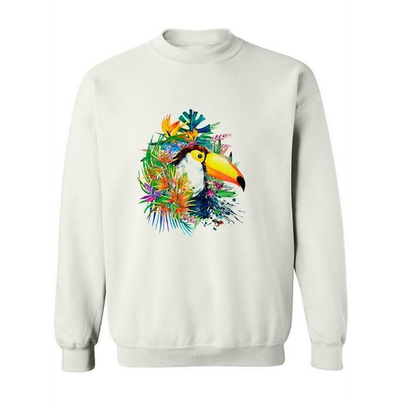 Toucan Paradise Sweatshirt Women -Image by Shutterstock, Female Small