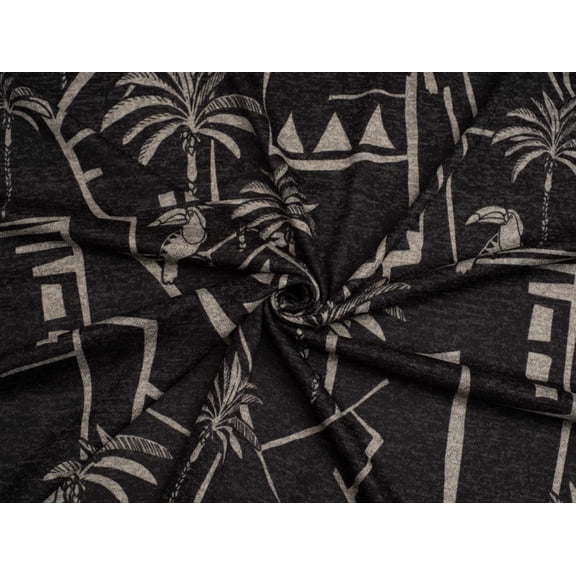 Toucan Play Sweater Stretch Knit Fabric Minerva Exclusive - per yard