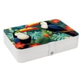 thumbnail image 1 of Toucan Portable PU Leather Jewelry Organizer Box with Removable Compartment, 1 of 6