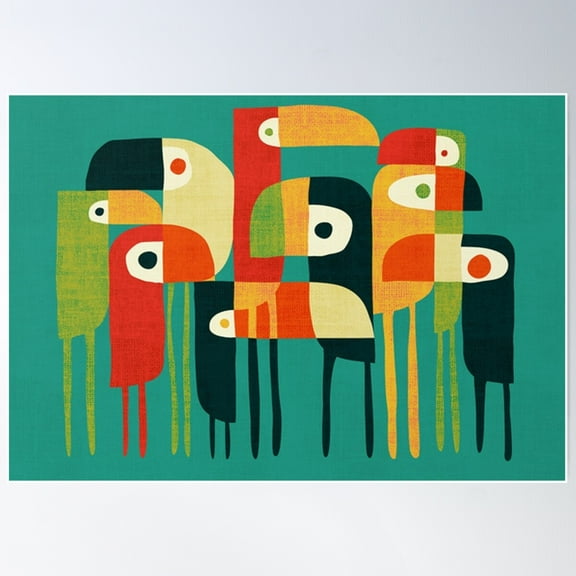 Toucan Poster Wall Art, Modern Wall Decor For Living Room Bedroom, 24x36 UNFRAMED