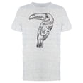 thumbnail image 1 of Toucan Silhouette Black Lines Tee Men's -Image by Shutterstock, 1 of 2