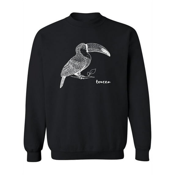Toucan Sketch Design Sweatshirt Women -Image by Shutterstock, Female Small