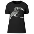 thumbnail image 1 of Toucan Sketch T-Shirt Women -Image by Shutterstock, Female XX-Large, 1 of 2