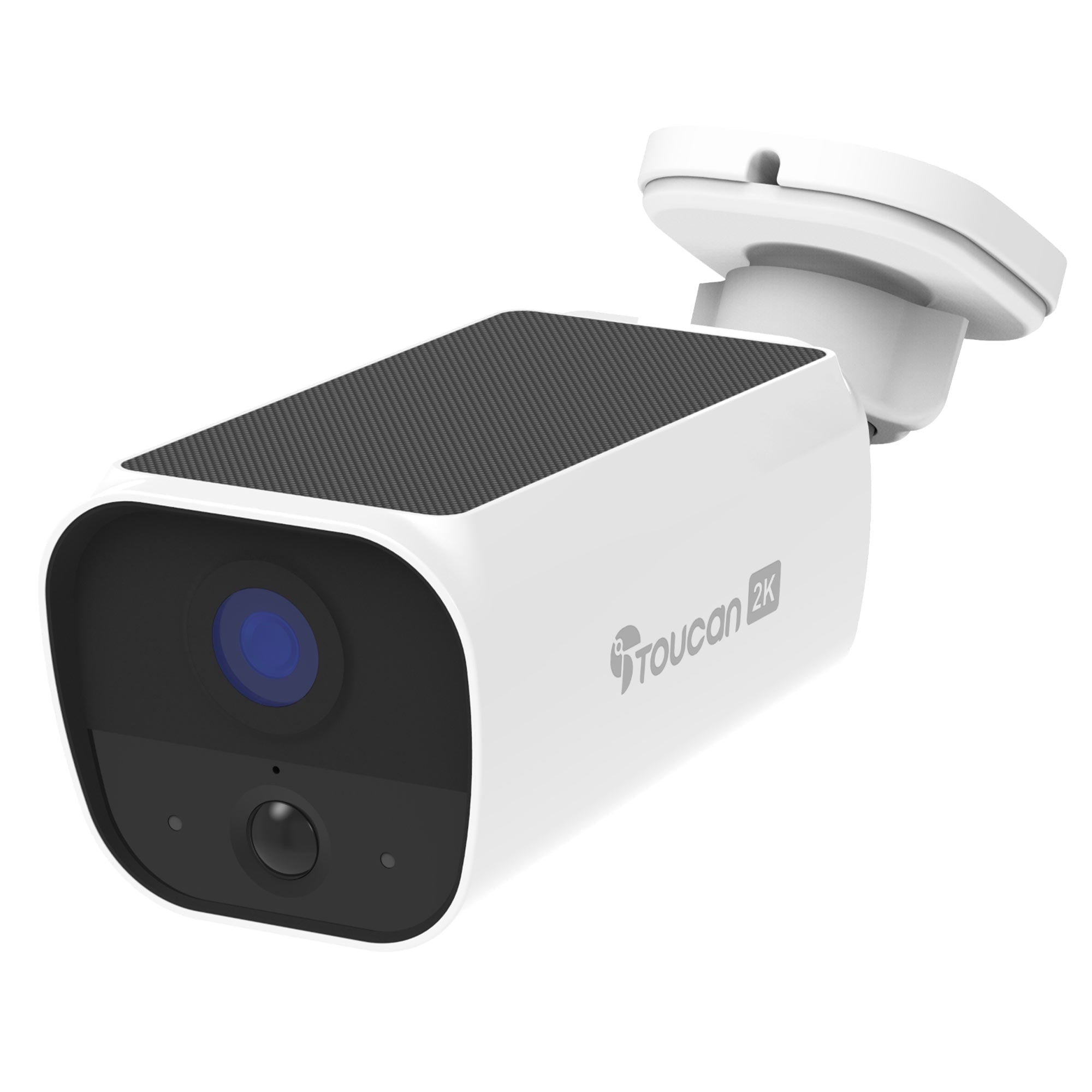 Toucan Solar Wireless Security Camera, 2K Resolution, Continuous Power, No Subscription Require