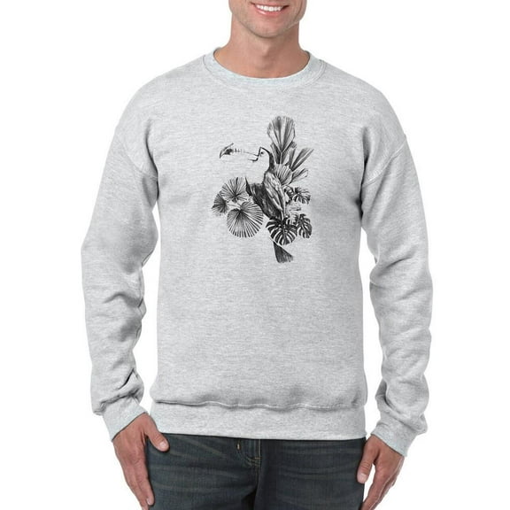 Toucan Toile I Sweatshirt Men -Emma Scarvey Designs, Male 4X-Large