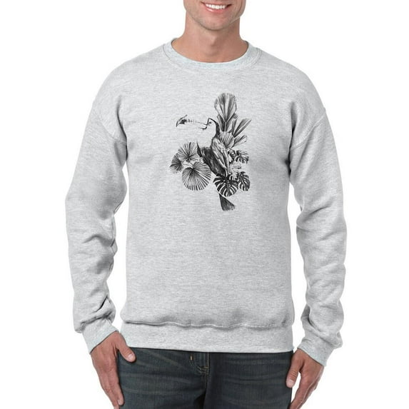 Toucan Toile I Sweatshirt Men -Emma Scarvey Designs, Male Medium