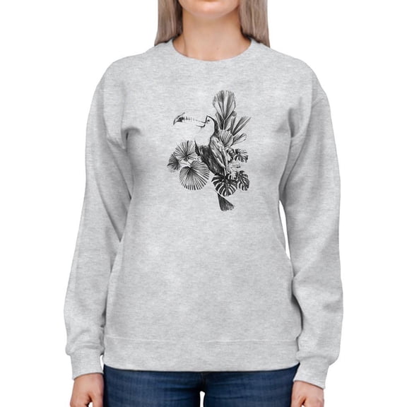 Toucan Toile I Sweatshirt Women -Emma Scarvey Designs, Female 3X-Large