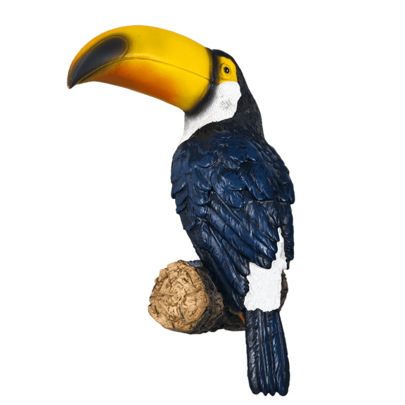 LUMIARTISAN 10.2" Toucan Tree Garden Statues, Hanging Resin Decor