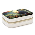 thumbnail image 1 of Toucan Velvet Portable Jewelry Organizer Box with Removable Compartment - Earring Holder and Gift Jewelry Box, 1 of 7