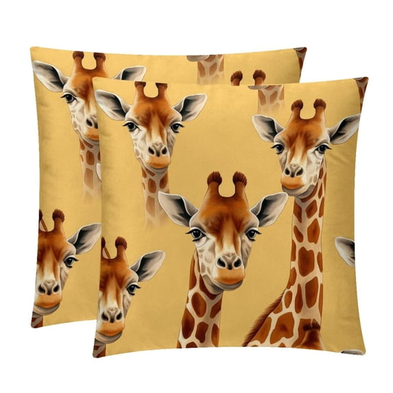 Toucan Velvet Throw Pillow Covers with Unique Patterns - Set of 2, 16x16, 18x18, 20x20 Inches or Living Room, Bedroom, and More!