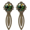 thumbnail image 1 of Toucan Vintage Copper-Colored Lace Bookmarks: Stainless Steel Reading Accessories and Gifts for Book Lovers - Set of 2, 1 of 5