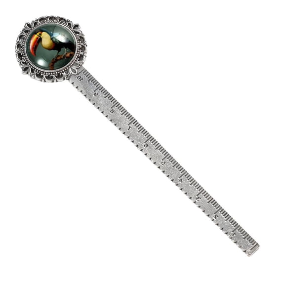 Toucan Vintage Silver Lace-Edged Bookmark: a Memento for Book Lovers and Readers