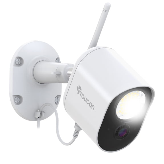 Toucan Wi-Fi 1080p Security Floodlight Camera  No Monthly Fee Required