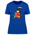thumbnail image 1 of Toucan With Hibiscus Flowers Tee Women's -Image by Shutterstock, 1 of 1