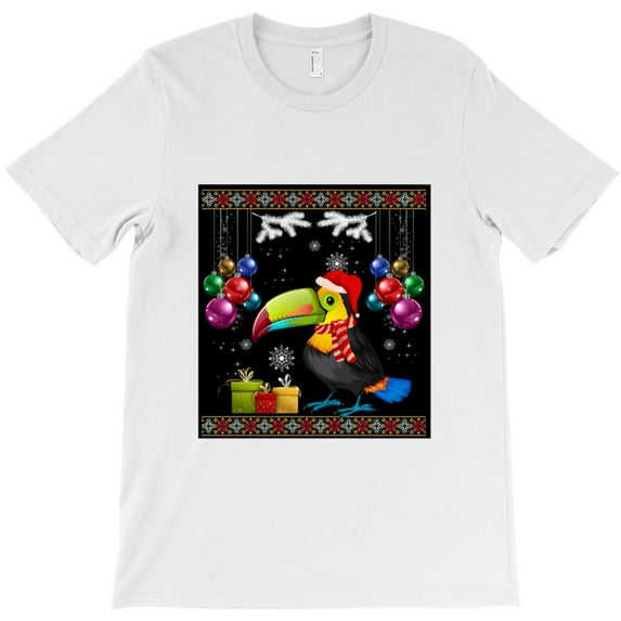 Toucan Xmas Gift Funny Bird Christmas Themed Quirky and Festive G30287 Unisex T-Shirt, Up to Size 5XL