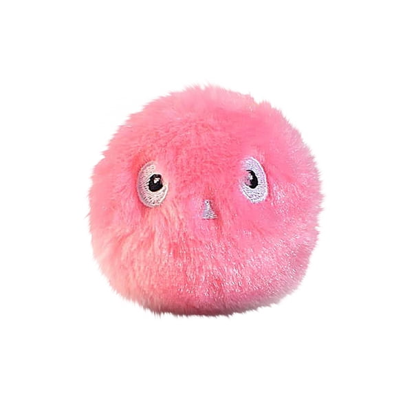 Touch Activated Cat Toy Ball Interactive Plush Sound Ball with Lifelike Animal Sounds Indoor Cat Play Toy for Boredom Relief,1pack