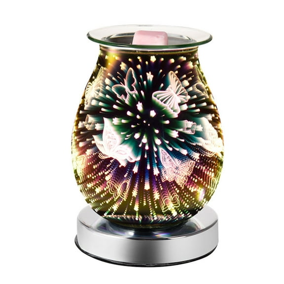 Touch Butterfly Aromatherapy Diffuser With Au Plug - Touch-Sensitive Control Butterfly Shaped Ultrasonic Aroma Diffusing Essential Oil Mist Dispersion Auto Waterless Shut-Off