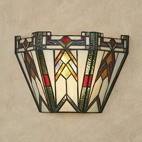 Touch of Class Barstow Wireless LED Stained Glass Wall Sconce - Ivory ...