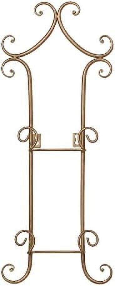 Touch Of Class Alberta Wall Grille - 50x29 Inch Metal Scroll Decor With Bronze Finish For Living Room