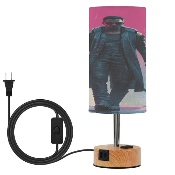 Touch-Control 3-Color Desk Lamp with Plug Energy-Saving LED + 3 Simultaneous Charging Ports A Cold Killer