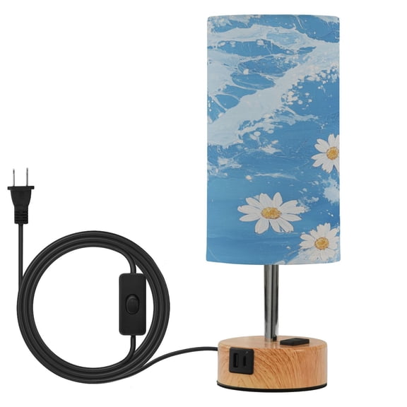 Touch-Control 3-Color Desk Lamp with Plug – Energy-Saving LED + 3 Simultaneous Charging Ports Bellis Perennis